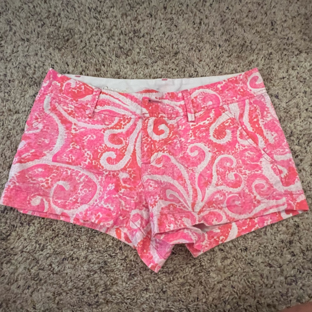Lilly Pulitzer Pink Pout Paisley Walsh Shorts